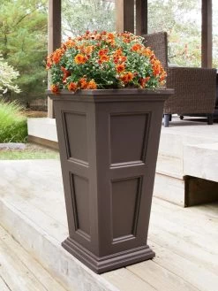Fairfield Self-Watering Tall Patio Planters, 34” -Green Haven Shop 8600109 03V tif