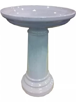 Classic Ceramic Bird Bath -Green Haven Shop 8600171 03V tif