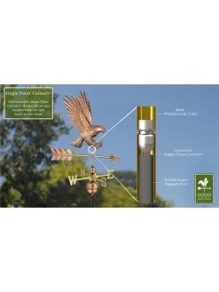 Bald Eagle Copper Weathervane -Green Haven Shop 8600276 01v