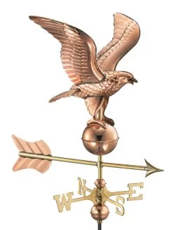 Eagle Cottage Copper Weathervane With Roof Mount 6 Eagle Cottage Copper Weathervane With Roof Mount -Green Haven Shop 8600278 04v