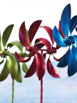 Feather Staked Wind Spinner, 22" -Green Haven Shop 8600480 01V tif