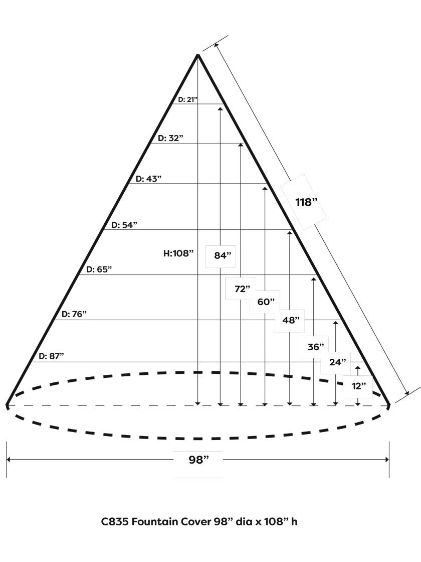 Bosmere Fountain Cover, XXL 2 Bosmere Fountain Cover, XXL - Image 2