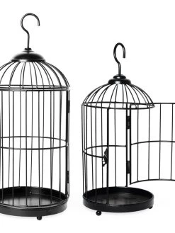 Hanging Birdcage Planter Set -Green Haven Shop 8609181 02V tif