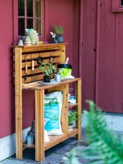 Gardener’s Supply Tall Cedar Potting Bench -Green Haven Shop 8609185 0564 tif