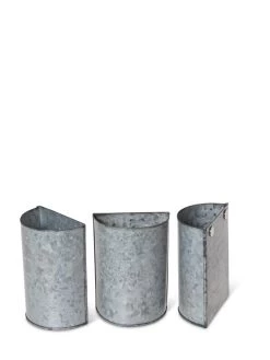 Mini Magnetic Galvanized Planter Pockets, Set Of 3 -Green Haven Shop 8609216 8714 tif