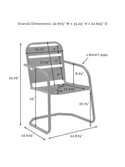 Crosley Brighton Chair Set, Set Of 2 -Green Haven Shop 8609288 38v