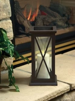 Outdoor LED Pillar Candles -Green Haven Shop 8609405 01v