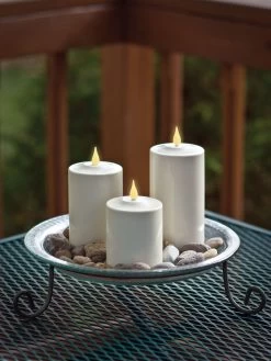 Outdoor LED Pillar Candles -Green Haven Shop 8609405 02v