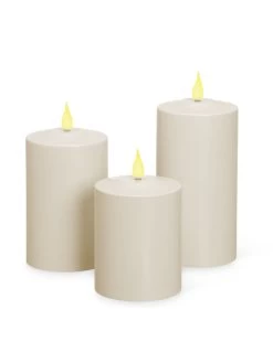 Outdoor LED Pillar Candles -Green Haven Shop 8609405 05v