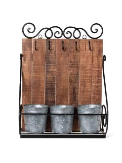 Wall Shelf With Planters -Green Haven Shop 8609515 9310 tif