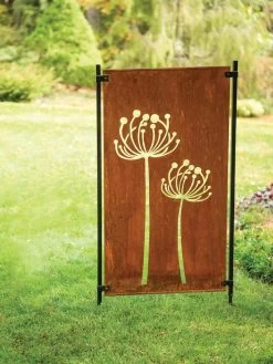 Queen Anne's Lace Corten Steel Screen -Green Haven Shop 8609526 00526 tif