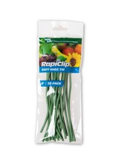 Rapiclip Soft Wire Tie 8", Set Of 20