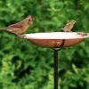Copper Birdbath With Stake
