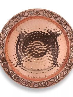 Copper Birdbath With Stake 7 Copper Birdbath With Stake -Green Haven Shop 8609876 02V jpg