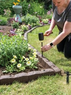 Roman Stone Recycled Rubber Landscape Edging, 4' -Green Haven Shop 8609898 019 tif