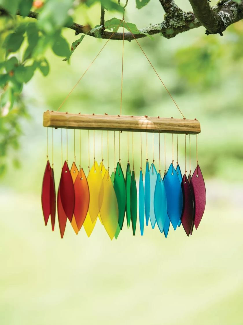 Glass Rainbow Wind Chimes 1 Glass Rainbow Wind Chimes