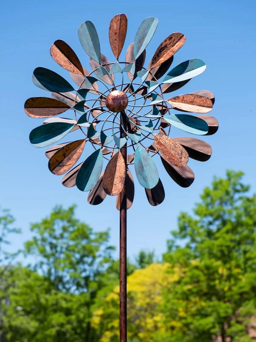 Metallic Leaf Wind Spinner 2 Metallic Leaf Wind Spinner - Image 2