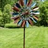 Metallic Leaf Wind Spinner