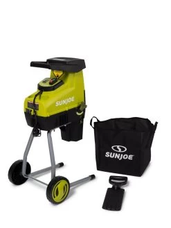 Sun Joe CJ603E 1.7 Inch Cutting Diameter Electric Silent Wood Chipper/Shredder | 15-Amp -Green Haven Shop 8610486 3875 tif