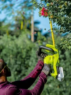 Sun Joe 24V-HT22-LTE 24-Volt ION+ Cordless Hedge Trimmer Kit | 22-Inch | W/ 2.0-Ah Battery And Charger -Green Haven Shop 8610657 08v