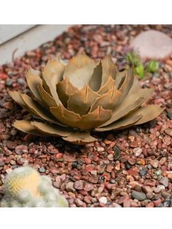Desert Steel Artichoke Agave Sculpture -Green Haven Shop 8610760 01v