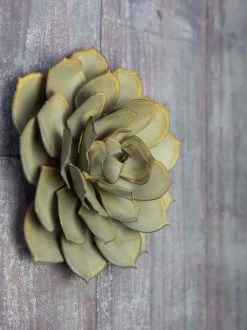 Desert Steel Blue Rose Succulent Sculpture -Green Haven Shop 8610764 02v