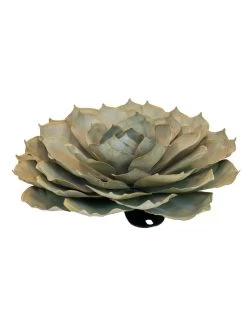 Desert Steel Blue Rose Succulent Sculpture -Green Haven Shop 8610765 01v desert steel blue rose succulent medium