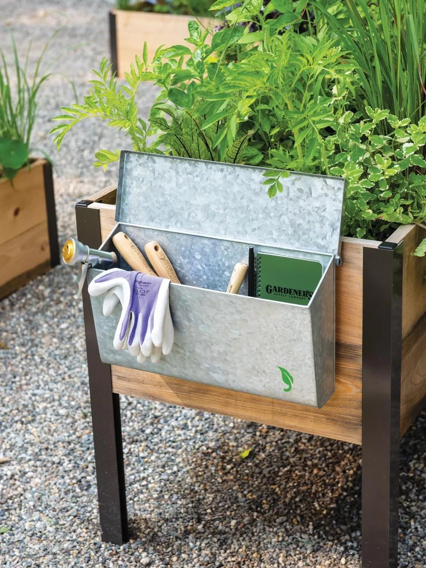 Galvanized Garden Tool Storage Box 1 Galvanized Garden Tool Storage Box