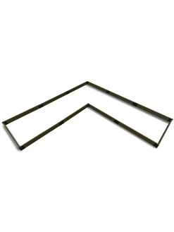 L-Shaped Composite Raised Bed, 12'x12' With 1" Boards -Green Haven Shop 8611162 02v l shaped raised garden beds 12 x 12 with 1 inch boards uptown brown