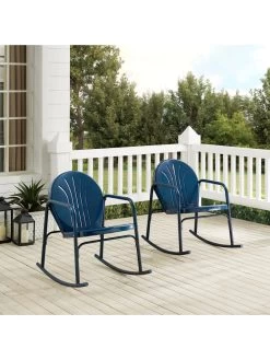 Crosley Griffith 2-piece Outdoor Rocking Chair Set -Green Haven Shop 8611577 ny 01v