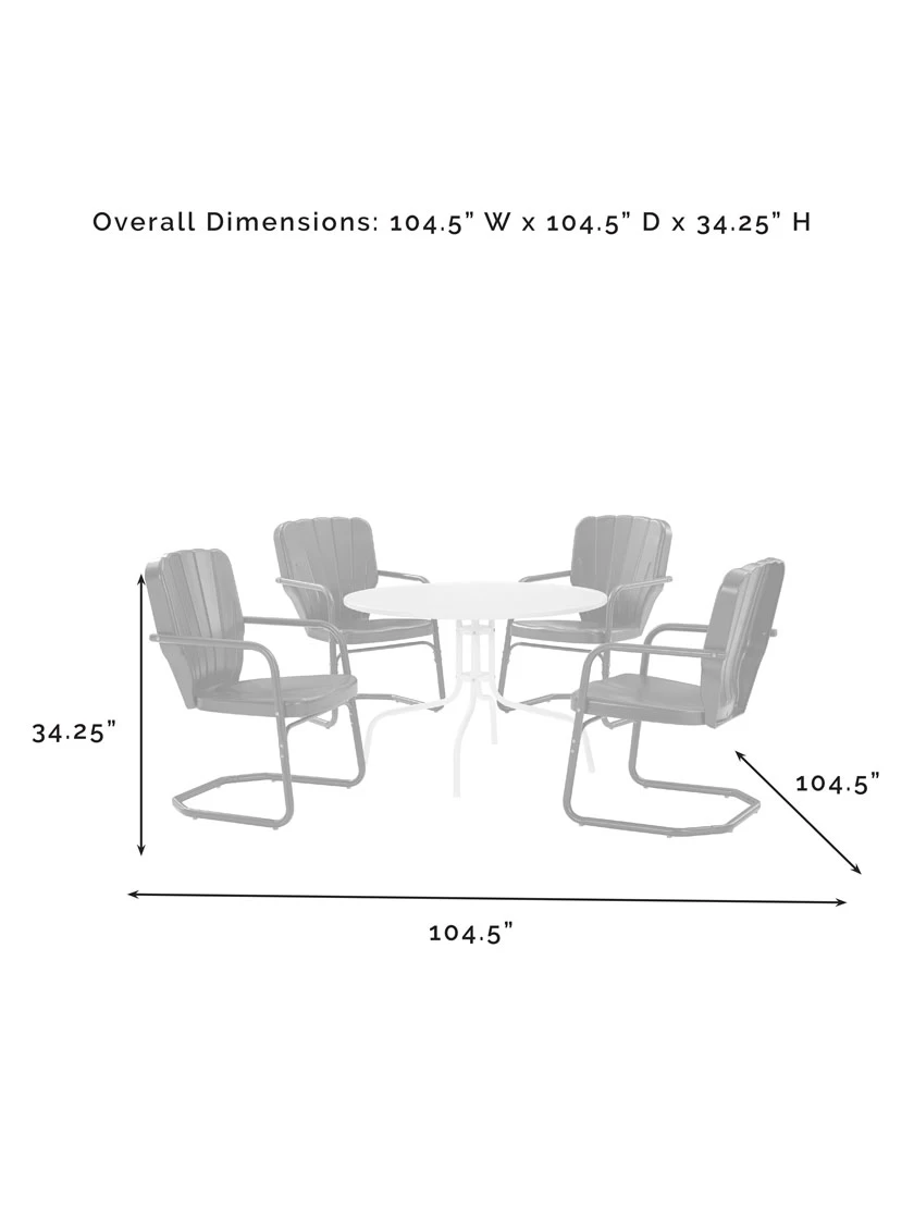 Crosley Ridgeland 5-piece Outdoor Dining Set 15 Crosley Ridgeland 5-piece Outdoor Dining Set - Image 15