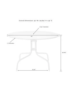 Crosley Ridgeland 5-piece Outdoor Dining Set 28 Crosley Ridgeland 5-piece Outdoor Dining Set -Green Haven Shop 8611579 08v