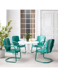 Crosley Ridgeland 5-piece Outdoor Dining Set 17 Crosley Ridgeland 5-piece Outdoor Dining Set -Green Haven Shop 8611579 tu 23v