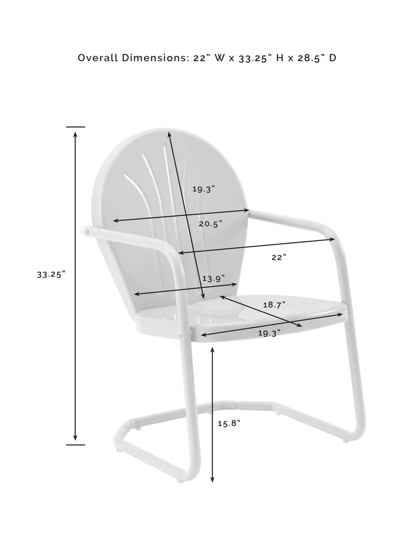 Crosley Griffith 3-piece Outdoor Bistro Set 15 Crosley Griffith 3-piece Outdoor Bistro Set - Image 15