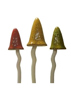 Potting Shed Tinkling Toadstool Sculptures, Set Of 3 -Green Haven Shop 8611730 au 02v potting shed tinkling toadstool sculptures set of 3 autumn