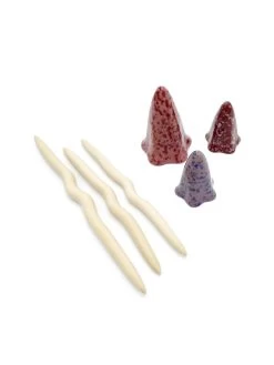 Potting Shed Tinkling Toadstool Sculptures, Set Of 3 -Green Haven Shop 8611730 spr 09v