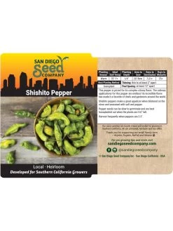 Shishito Pepper Organic Seeds -Green Haven Shop 8611910 02v