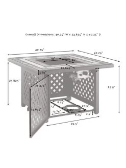 Crosley Tucson Fire Table -Green Haven Shop 8611947 11v