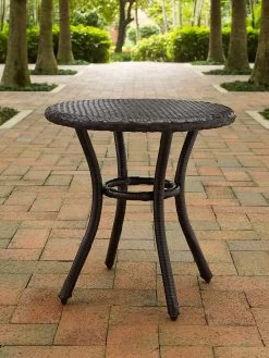 Crosley Palm Harbor Outdoor Wicker Round Side Table 8 Crosley Palm Harbor Outdoor Wicker Round Side Table -Green Haven Shop 8611949 01v palm harbor outdoor wicker round side table