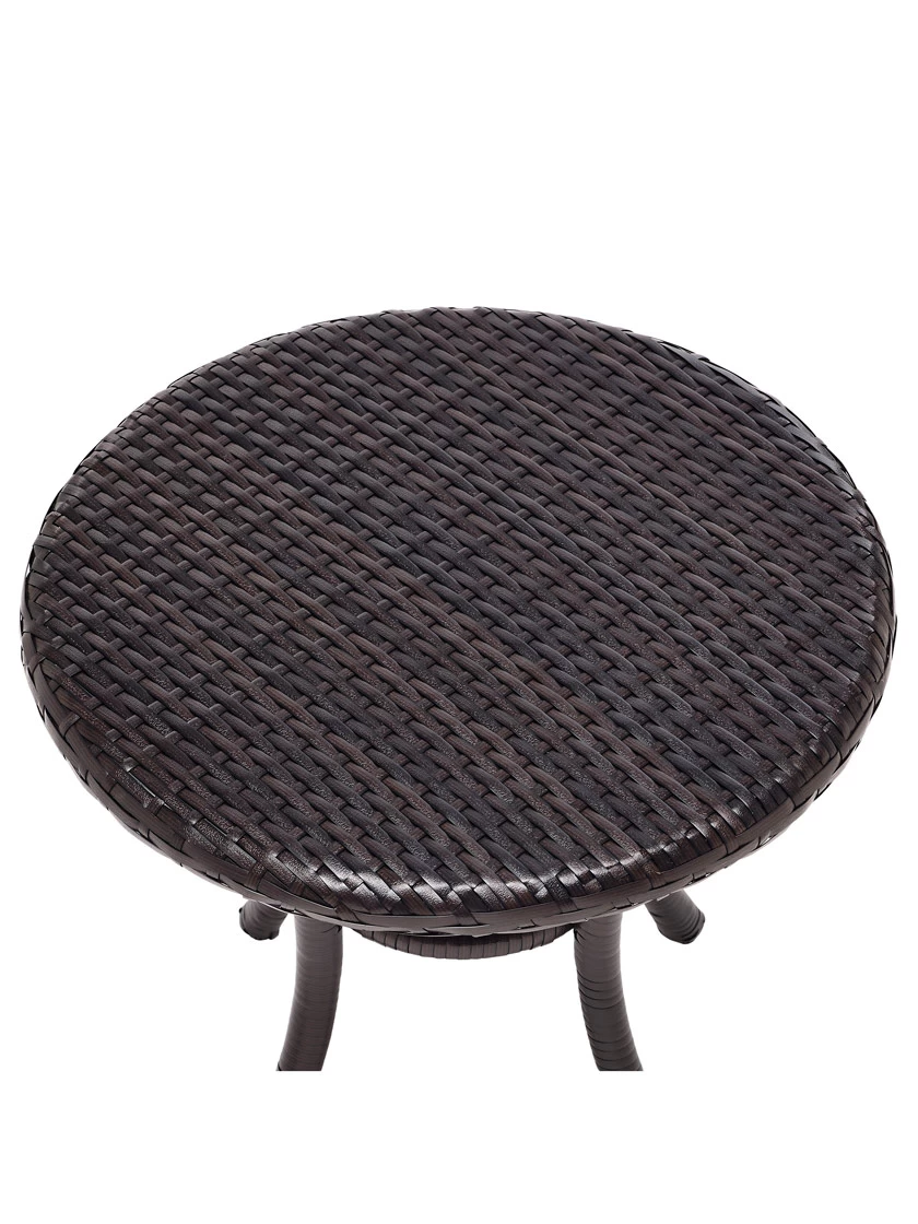Crosley Palm Harbor Outdoor Wicker Round Side Table 3 Crosley Palm Harbor Outdoor Wicker Round Side Table - Image 3