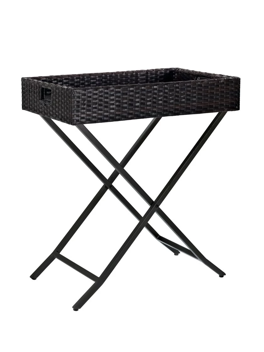 Crosley Palm Harbor Outdoor Wicker Butler Tray 3 Crosley Palm Harbor Outdoor Wicker Butler Tray - Image 3