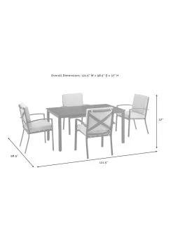 Crosley Kaplan Dining Set 23 Crosley Kaplan Dining Set -Green Haven Shop 8611954 09v
