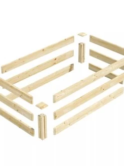 Pine Raised Garden Bed, 2'x4'x10.5" High -Green Haven Shop 8612256 01V jpg