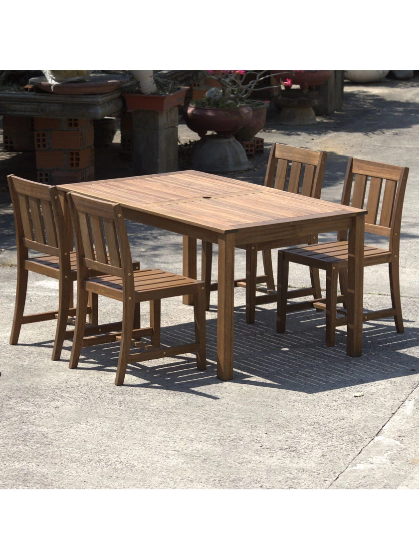 Fontana 5 Pc Outdoor Dining Set 2 Fontana 5 Pc Outdoor Dining Set - Image 2