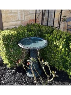 Exaco Enduro Clay Birdbath -Green Haven Shop 8612394gy 02v