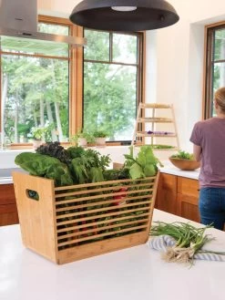 Bamboo Garden Stool And Basket Combo -Green Haven Shop 8612425 0025 tif