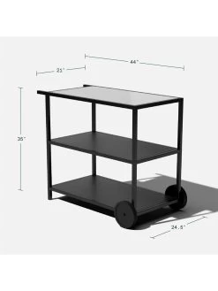 Veradek Stainless Steel Outdoor Kitchen Series Bar Cart -Green Haven Shop 8612470 15v