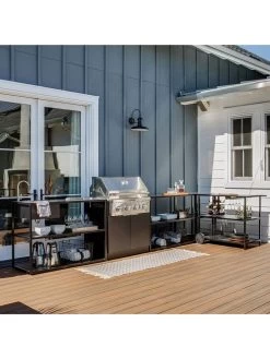 Veradek Stainless Steel Outdoor Kitchen Series Bar Cart -Green Haven Shop 8612471 12v 1