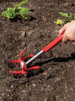 The SpintillerĀ® Mini Handheld Tiller