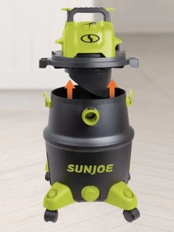 Sun Joe® 12-Gal 1200W 6.5 Pk HP Wet/Dry Shop Vac, HEPA Filtration, Wheeled W/Attachments -Green Haven Shop 8612523 06v